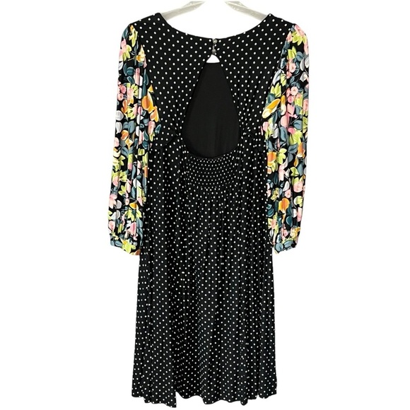 Maeve By Anthropologie Sawyer Balloon-Sleeve Tunic Floral Polka Dot Mini Dress - Picture 2 of 10
